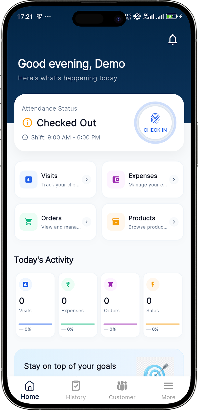 App Home Screen